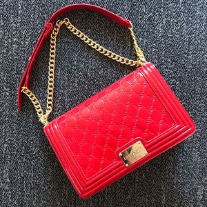 Red Patent Leather Handbag